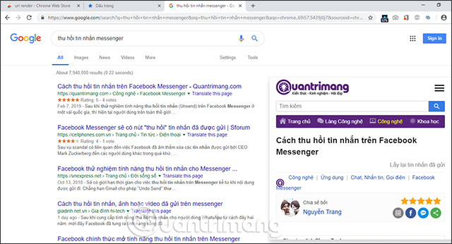 How to quickly see the website on Google Search Picture 2