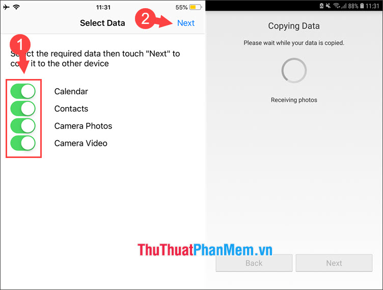 How to quickly transfer data between iPhone and Android phones Picture 18