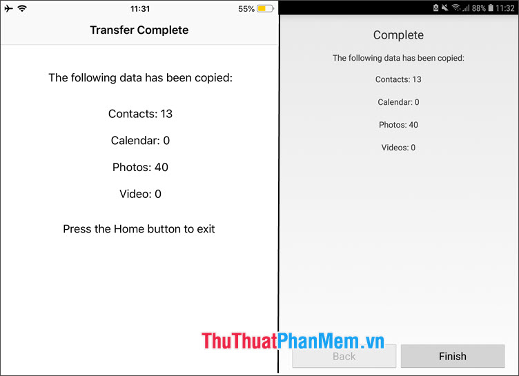How to quickly transfer data between iPhone and Android phones Picture 19
