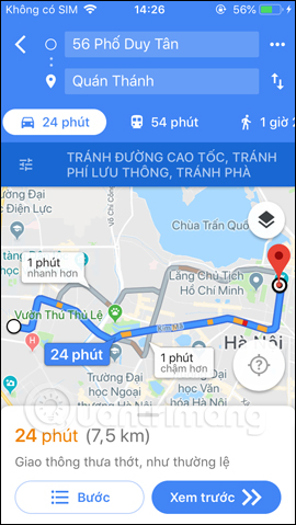 How to quickly use iPhone maps from the main screen Picture 11