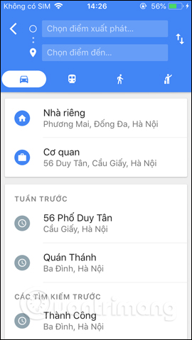 How to quickly use iPhone maps from the main screen Picture 12