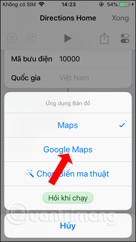 How to quickly use iPhone maps from the main screen Picture 6
