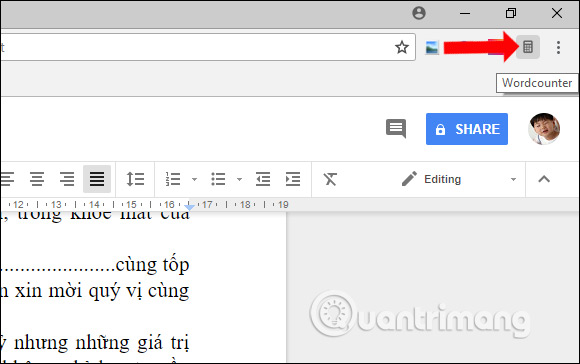 How to quickly view numbers from Google Docs Picture 5