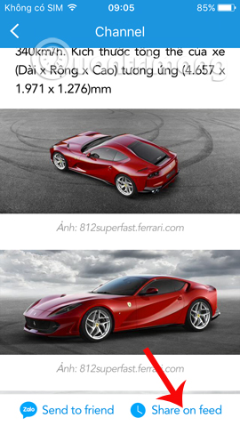 How to read newspapers on mobile using Zalo Channel Picture 10