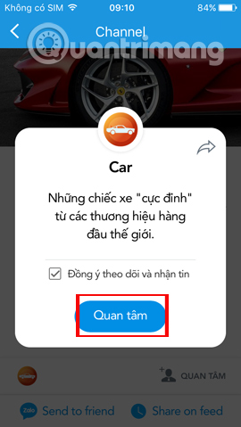 How to read newspapers on mobile using Zalo Channel Picture 6