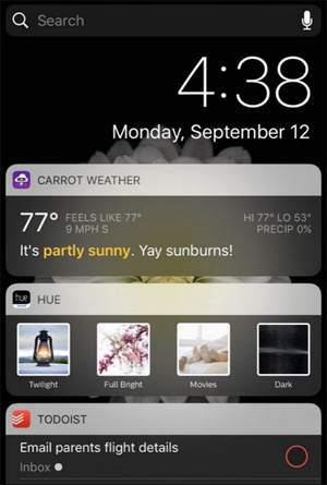 How to rearrange widgets in Lockscreen on iOS 10 Picture 6