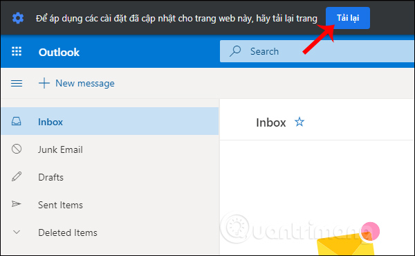 How to receive Outlook notifications on the Desktop screen Picture 6