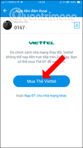 How to recharge your phone via Zalo Pay application Picture 8