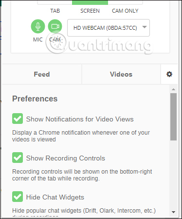 How to record a video screen, webcam using the LookIt widget Picture 21