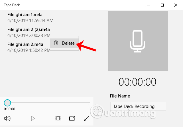 How to record on Windows 10 using Tape Deck Picture 6