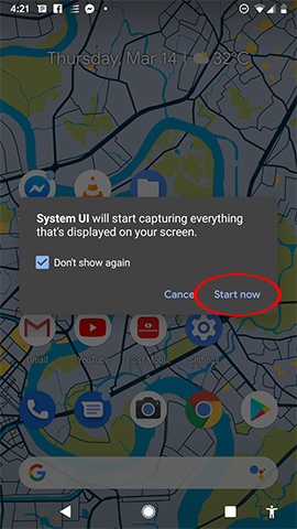 How to record video screen Android Q (Android 10) Picture 5