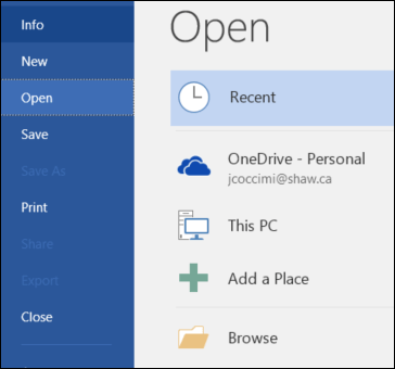 How to recover a corrupted or lost Word 2016 document Picture 11