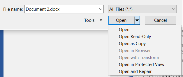 How to recover a corrupted or lost Word 2016 document Picture 9