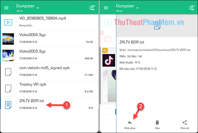 How to recover deleted files on Android phones Picture 5