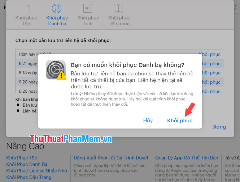 How to recover deleted files on iCloud Drive Picture 6