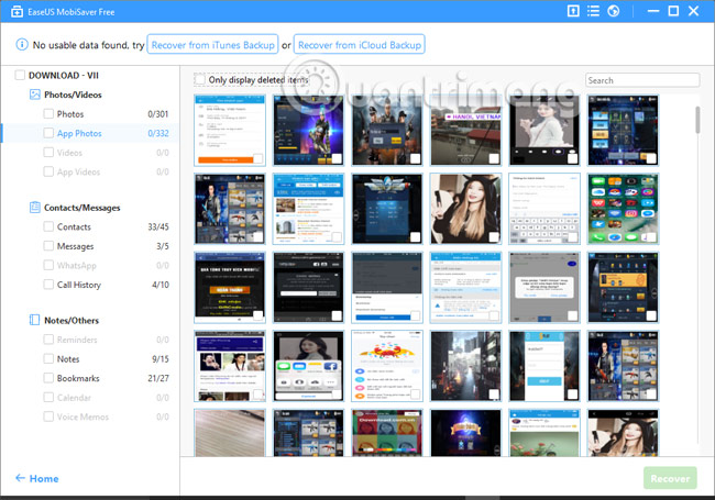 How to recover deleted photos on iPhone with EaseUS MobiSaver Picture 7