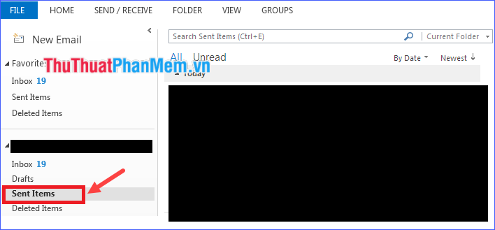 How to recover sent mail, Recall mail in Outlook Picture 2