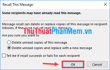 How to recover sent mail, Recall mail in Outlook Picture 4
