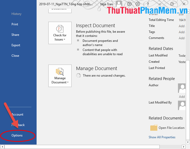 How to recover unsaved, unsaved Word files when the power goes out suddenly Picture 6