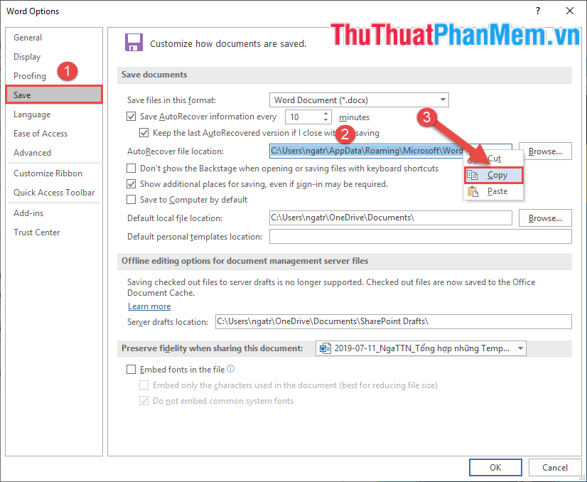 How to recover unsaved, unsaved Word files when the power goes out suddenly Picture 7