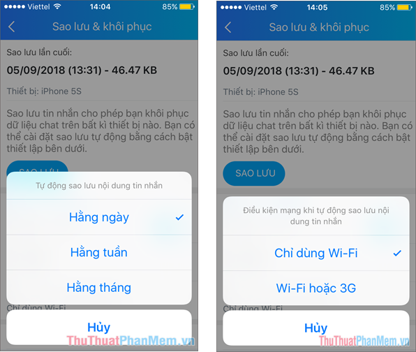 How to recover Zalo messages, get back Zalo messages lost Picture 6