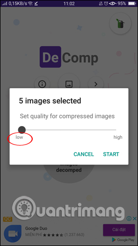 How to reduce the size of photos on Android with DeComp Picture 5
