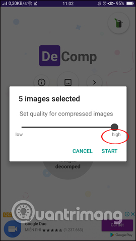 How to reduce the size of photos on Android with DeComp Picture 6
