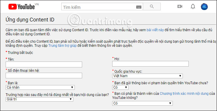 images 2 of How to register a video copyright on YouTube