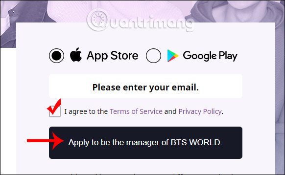 How to register BTS World game Picture 2