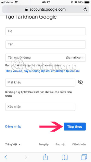 How to register email, set up email by phone Picture 1