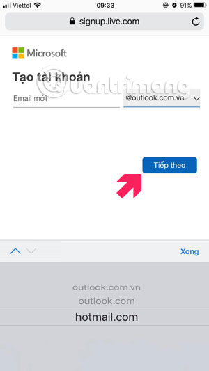 How to register email, set up email by phone Picture 6