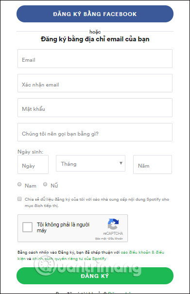 How to register for a Spotify account to listen to music online Picture 12