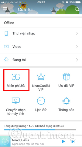 How to register for NhacCuaTui 3G service Picture 3