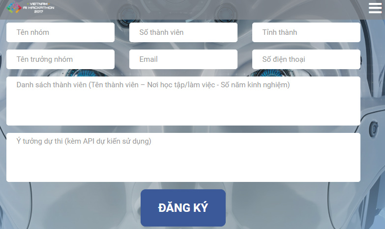 Picture 1 of How to register for the contest of Vietnam Hackathon Vietnam 2017