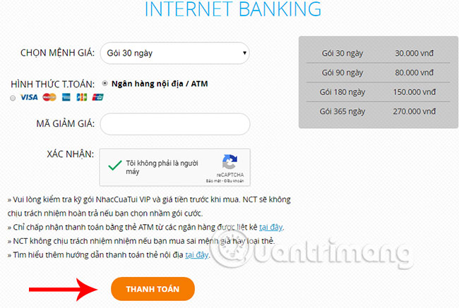 How to register NhacCuaTui VIP Picture 11