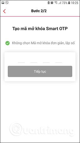 How to register Techcombank Smart OTP to get the authentication code Picture 8