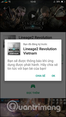How to register to download Lineage 2: Revolution to receive valuable gifts Picture 4