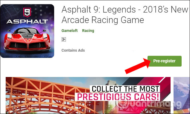 images 1 of How to register to play before Asphalt 9: Legends