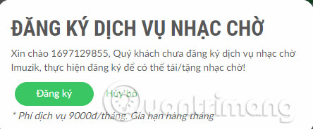 Picture 5 of How to register Viettel waiting music