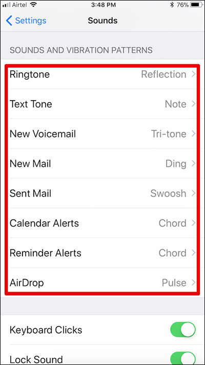 How to reload iPhone ringtones purchased on iOS 11