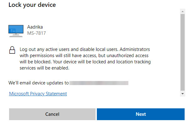 How to remotely lock a PC on Windows 10 Picture 8