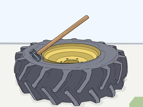 How to Remove a Tractor Tire from the Rim Picture 6
