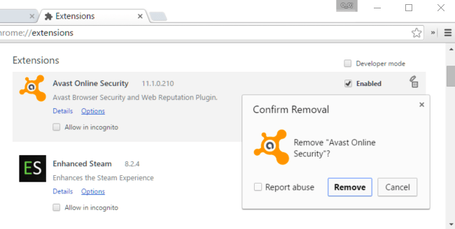 How to remove Add-ons (Extensions) on Chrome, Firefox and some other browsers Picture 9
