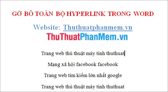 How to remove all Hyperlink links in Word Picture 4