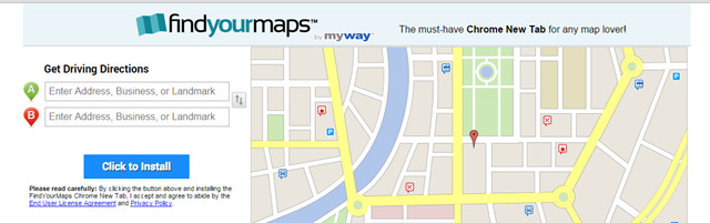 How to remove 'FindYourMaps' toolbar in Internet Explorer, Chrome and Firefox browsers Picture 1