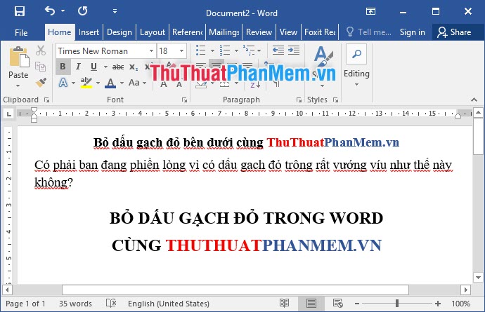 How to remove red tiles in Word - Uncheck the spelling in Word Picture 1
