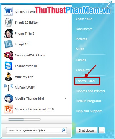 How to remove software and programs on Windows 7 Picture 1