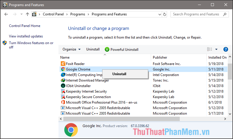 How to remove software installed on a Windows 10 computer Picture 5