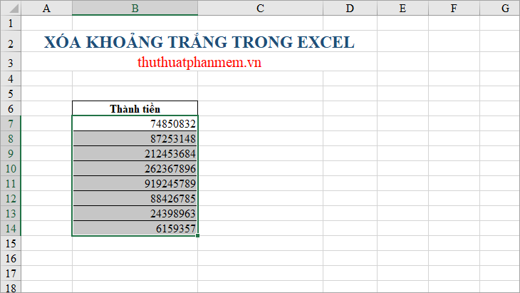 How to remove spaces in Excel Picture 15