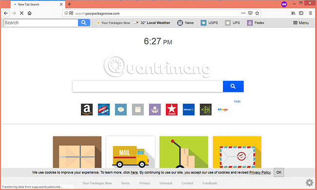 How to remove the browser hijacker Search.yourpackagesnow.com Picture 2